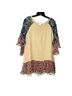 Umgee 55% Linen 45% Rayon 100% Polyester Floral Tan Blue Pink Blouse Size XL - photo 1