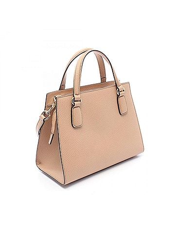 Gucci Gucci Soho Interlocking G 2-Way Handbag, Leather, Women's, Beige, 607722 (view 2)