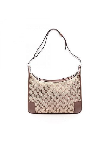 Gucci Gucci GG Canvas Shoulder Bag/Handbag, and Leather, Women's, Beige/Brown, 001 4205 (view 1)