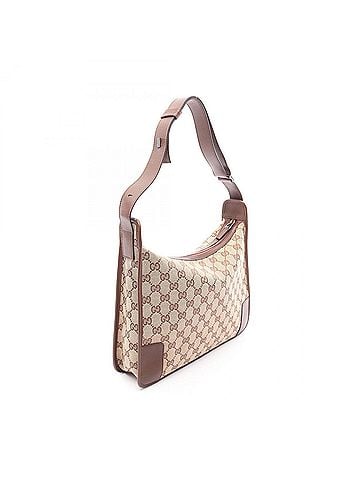 Gucci Gucci GG Canvas Shoulder Bag/Handbag, and Leather, Women's, Beige/Brown, 001 4205 (view 2)