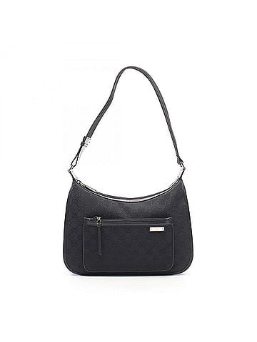 Gucci Gucci GG Canvas Shoulder Bag Handbag Leather Women's Black 001.4198 (view 1)