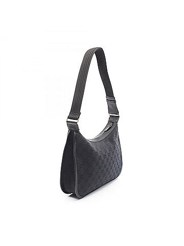 Gucci Gucci GG Canvas Shoulder Bag Handbag Leather Women's Black 001.4198 (view 2)