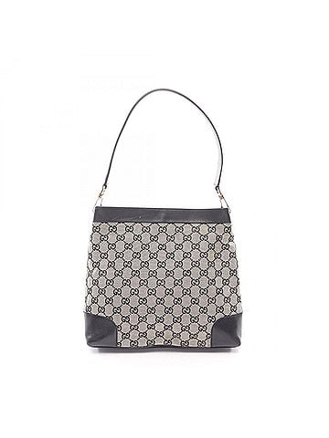 Gucci Gucci GG Canvas Shoulder Bag/Handbag, and Leather, Women's, Black/Beige, 001 4231 (view 1)