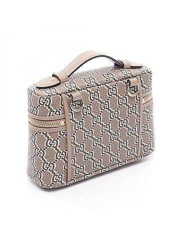 Gucci Gucci GG Shadow Mini 2-Way Handbag, Coated Canvas Leather, Women's, Gray/Brown/Multicolor, 795058 (view 2)
