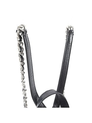 Prada Excellent condition Prada Tessuto nylon quilted leather chain backpack/shoulder bag/handbag, black, for women. (view 2)