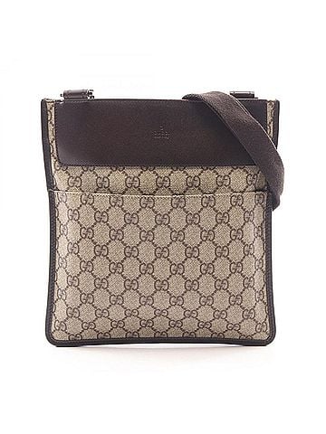 Gucci Gucci GG Supreme Shoulder Bag/Handbag, Coated Canvas and Leather, Women's, Beige/Brown, 27639 (view 1)