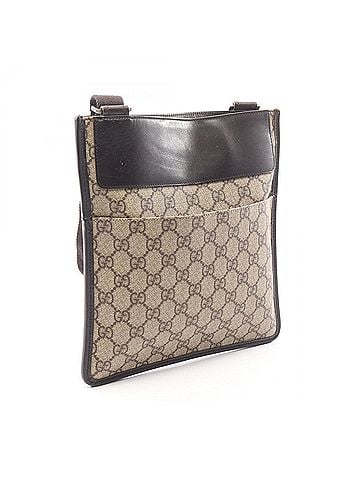 Gucci Gucci GG Supreme Shoulder Bag/Handbag, Coated Canvas and Leather, Women's, Beige/Brown, 27639 (view 2)
