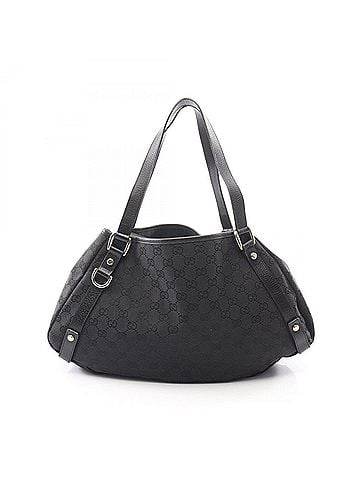 Gucci Gucci Abbey GG Canvas Shoulder Bag/Handbag, and Leather, Women's, Black, 130736 (view 1)