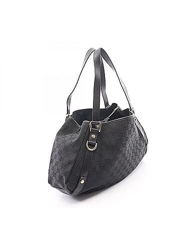 Gucci Gucci Abbey GG Canvas Shoulder Bag/Handbag, and Leather, Women's, Black, 130736 (view 2)
