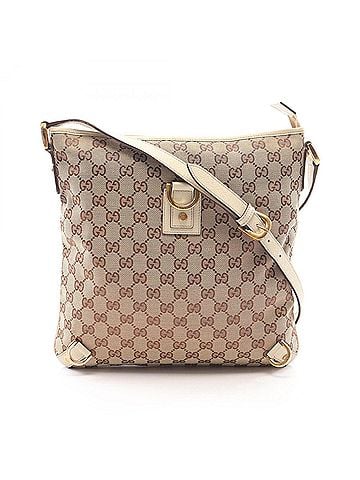 Gucci Gucci Abbey GG Canvas Shoulder Bag/Handbag, and Leather, Women's, Beige/Ivory, 131326 (view 1)