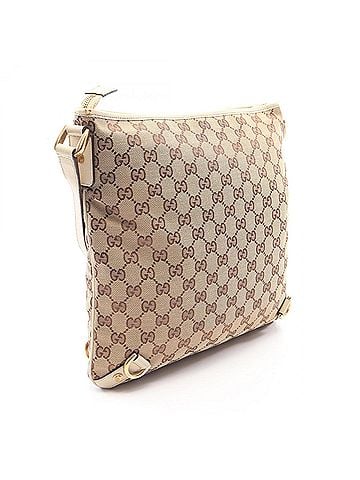 Gucci Gucci Abbey GG Canvas Shoulder Bag/Handbag, and Leather, Women's, Beige/Ivory, 131326 (view 2)