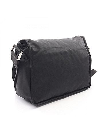Fendi Fendi logo plate shoulder bag/handbag, nylon, men's/women's, black, 26774 (view 2)