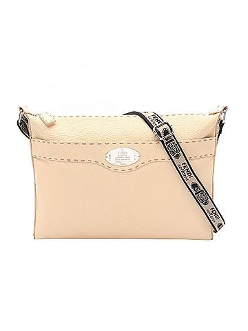 Fendi Fendi Selleria Shoulder Bag/Handbag, Leather, Women's, Ivory (view 1)