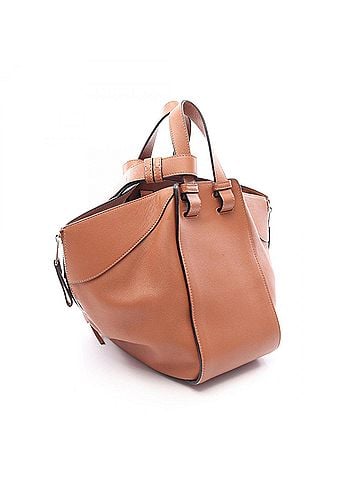 Loewe Loewe Hammock Small 2-Way Leather Handbag for Women, Brown (view 2)