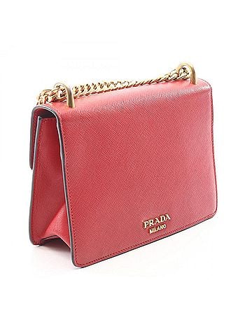 Prada Prada PRADA Shoulder Bag Handbag Saffiano Leather Women's Red (view 2)