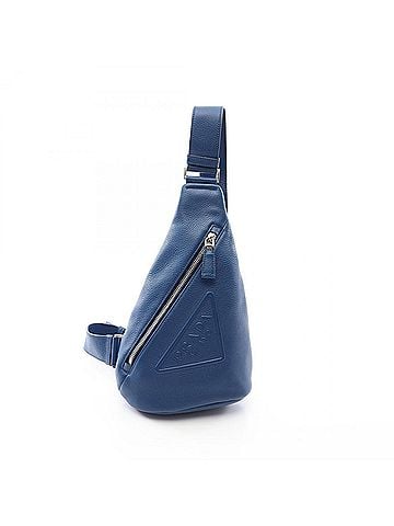 Prada Prada VITELLO DAINO Waist Bag/Body Bag/Handbag, Leather, Men's, Blue, 2VZ098 (view 1)