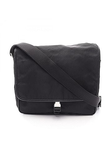Prada Prada VIAGGIO Shoulder Bag/Handbag, Nylon & Saffiano Leather, Men's Women's, Black, V166 (view 1)