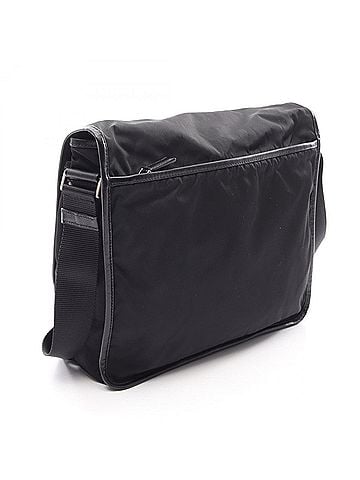 Prada Prada VIAGGIO Shoulder Bag/Handbag, Nylon & Saffiano Leather, Men's Women's, Black, V166 (view 2)