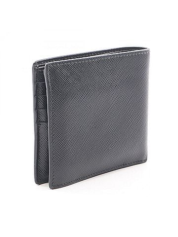 Prada Prada SAFFIANO BICOLO Bi-fold Wallet, Saffiano Leather, Men's, Black, 2M0738 (view 2)