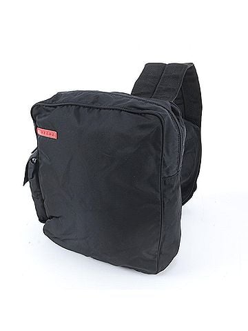 Prada Excellent condition Prada Tessuto nylon and leather 2-way body bag, crossbody waist pouch, shoulder black, men's. (view 1)