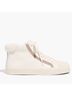 Madewell 100% Leather Silver White Sneakers Size 7 - photo 3