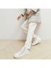 Madewell 100% Leather Silver White Sneakers Size 7 - photo 5
