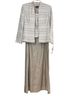 Xscape Stripes Multi Color Tan Cocktail Dress Size 12 (petite) - photo 1