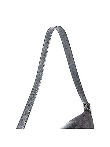 Bvlgari Excellent condition Bvlgari Logomania leather and canvas one-shoulder bag, shoulder handbag, black, women's. (view 2)