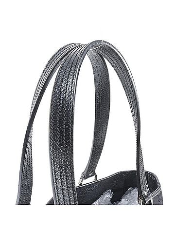 Gucci Excellent condition Gucci GG canvas 113019 leather tote bag/handbag/shoulder bag, black, men's. (view 2)