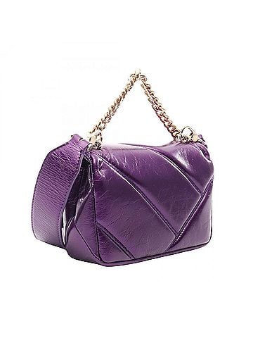 Bvlgari Bulgari BVLGARI Serpenti Cabochon Mini 2-Way Handbag, Leather, Women's, Purple (view 2)