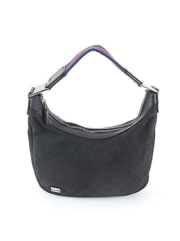 Gucci Mint condition Gucci GG canvas Sherry line hobo bag 145811 leather shoulder bag/handbag for women. (view 1)