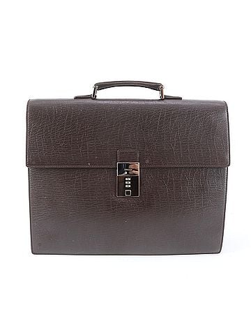 Gucci Excellent condition Gucci 34045 leather handbag/briefcase/tote bag, brown, men's. (view 1)