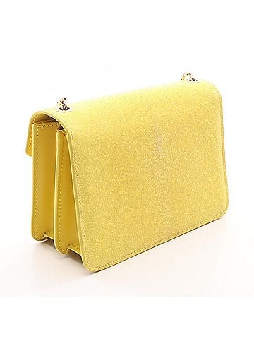 Bvlgari Bulgari BVLGARI Serpenti Forever Small Shoulder Bag Handbag Leather Galuchat Women's Yellow (view 2)