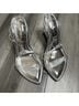 Good American Silver Wedges Size 5 - photo 4