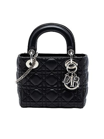 Dior Mini Lambskin Cannage Lady Dior (view 1)