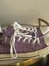 Converse 100% Canvas Solid Purple Sneakers Size 9 - photo 5