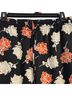 Calvin Klein Floral Black Red Casual Pants Size 8 - photo 2