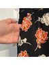 Calvin Klein Floral Black Red Casual Pants Size 8 - photo 4