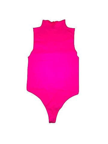 Good American Funnel Neck Neon Bodysuit Tank Top (view 1)