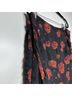 IRO 50% Rayon 36% Silk 14% Metallic Fiber 100% Polyester Floral Black Red Skort Size 8 - photo 5