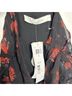 IRO 50% Rayon 36% Silk 14% Metallic Fiber 100% Polyester Floral Black Red Skort Size 8 - photo 3