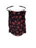 IRO 50% Rayon 36% Silk 14% Metallic Fiber 100% Polyester Floral Black Red Skort Size 8 - photo 2