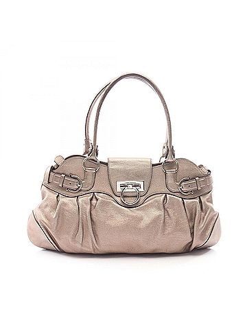 Salvatore Ferragamo Salvatore Ferragamo Marissa Gancini Handbag, Leather, Women's, Gold Tone, 21 5370 (view 1)