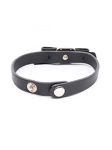 Salvatore Ferragamo Salvatore Ferragamo Vara Ribbon Bracelet, Leather, Women's, Black (view 2)