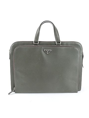 Prada Excellent condition Prada Saffiano leather handbag/briefcase with triangle logo for men. (view 1)