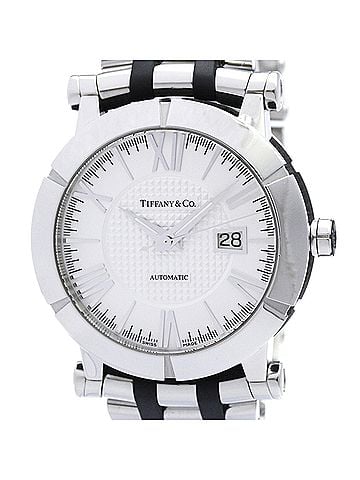 Tiffany & Co. TIFFANY Atlas Steel Rubber Automatic Watch Z1000.70.12A10A00A Polished (view 1)