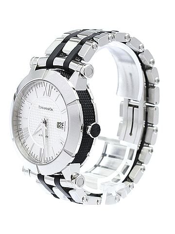 Tiffany & Co. TIFFANY Atlas Steel Rubber Automatic Watch Z1000.70.12A10A00A Polished (view 2)