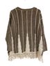 Style&Co Stripes Brown White Pullover Sweater Size M - photo 2
