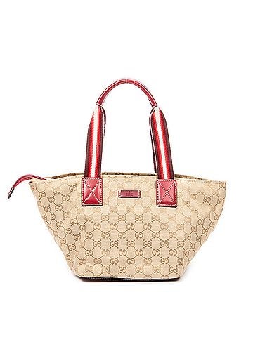 Gucci Web Trapezoid Tote  (view 1)