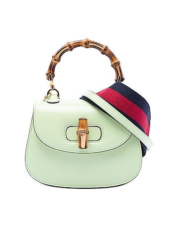 Gucci Mini Calfskin Web 1947 Bamboo Top Handle Bag (view 1)